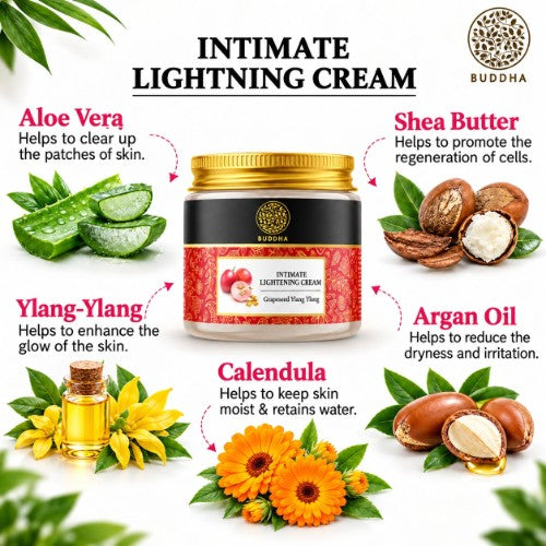 Ingredients of Buddha Natural Intimate Lightening Cream