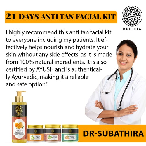 Buddha Natural 21-Day Anti-Tan Facial Kit  - recommended by doctors 