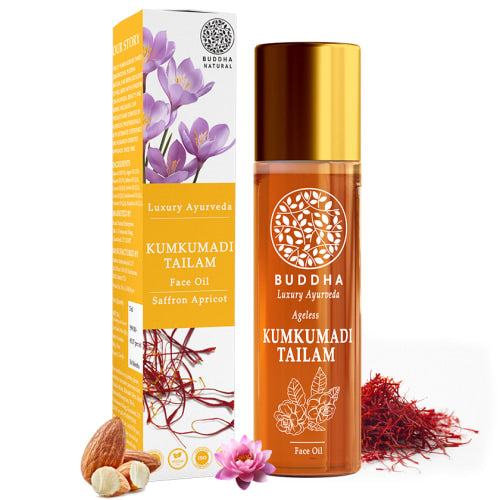 Buddha Natural Kumkumadi Face Oil Main Image with Box