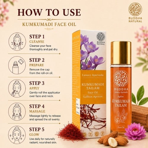 How to Use Buddha Natural Kumkumadi Face Oil