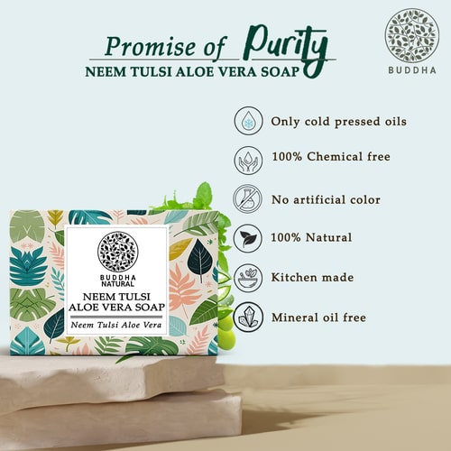 Neem Tulsi Aloe vera Soap Promise of purity