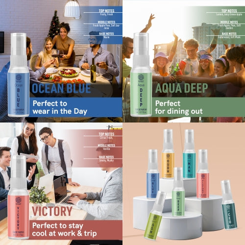 Buddha Natural 3 Perfume OCEAN BLUR, AQUA DEEP, VICTORY