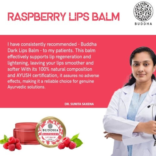 Buddha Natural Raspberry Lip Balm Doctor Recommends