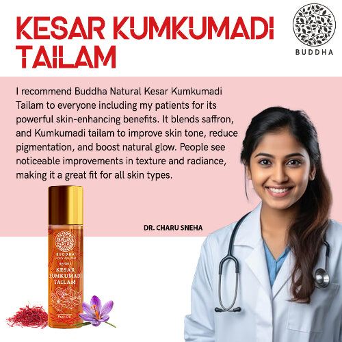 Buddha Natural Kesar Kumkumadi Tailam Doctor recommends