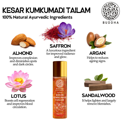 Buddha Natural Kesar Kumkumadi Tailam Ingredients