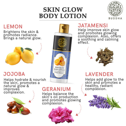 Skin Glow Body Lotion - 100% Ayush Certified - Hydrate and Brighten Skin, Bring Natural Glow