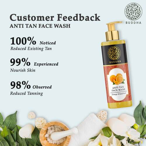 Buddha Natural Tan Face Wash - customer feedback
