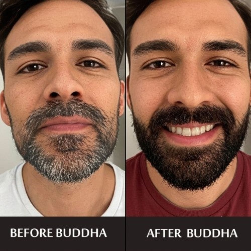 Buddha Natural Anti Grey Beard Wash Testimonial Before After 