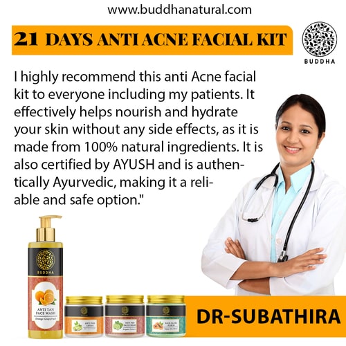 Buddha Natural 21-Day Anti-Acne Facial Kit - recommended by doctors