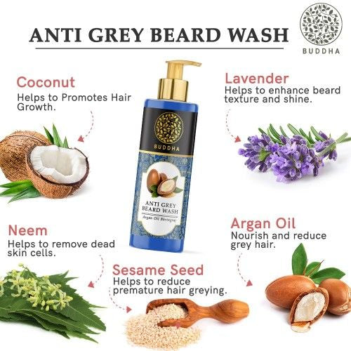 Buddha Natural Anti Grey Beard Wash Ingredients