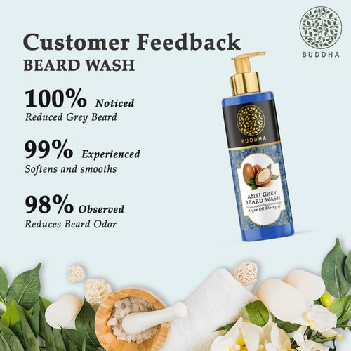 Anti Grey Beard Wash - 100% Ayush Certified - Restore Natural Black Color of Beard
