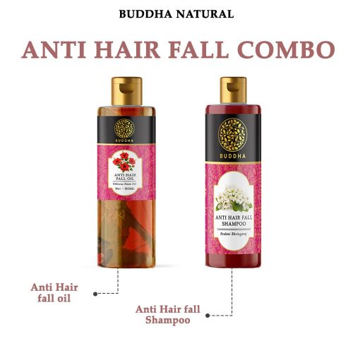 Buddhanatural anti hair fall oil and shampoo