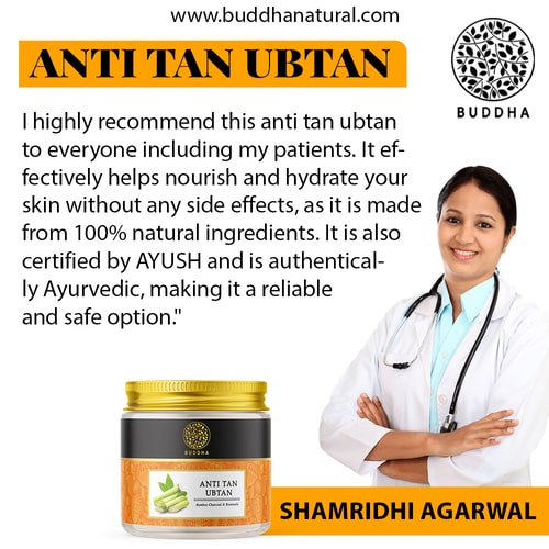 Buddha Natural Anti Tan Ubtan - recommended by doctors