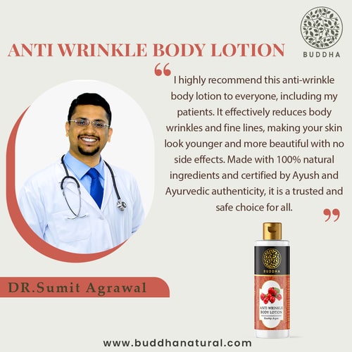 Buddha Natural Anti Wrinkle Body Lotion - recommeded by Sumit Aggarwal 