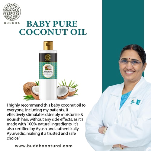 Buddha Natural Baby Pure Coconut Oil - recommended by doctors