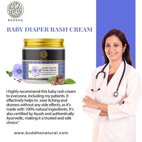 Buddha Natural Baby Diaper Rash Cream - recommended by Doctors