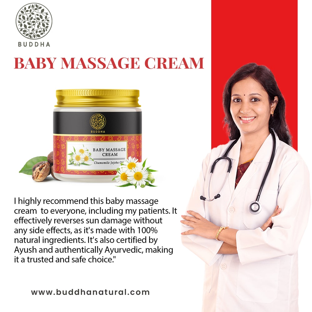 Buddha Natural Baby Massage Cream - recommended by Doctors