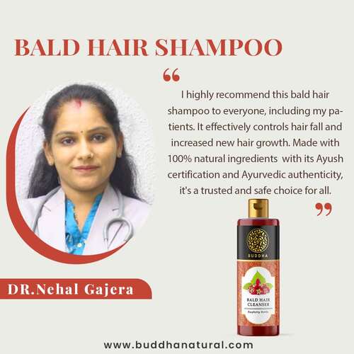 buddha natural Bald Hair Shampoo - recommended by Dr. Nehal Gajera