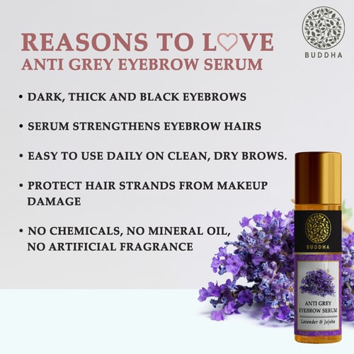 Anti Grey Eyebrow Serum - 100% Ayush Certified - For Natural & Perfect Black Eyebrows