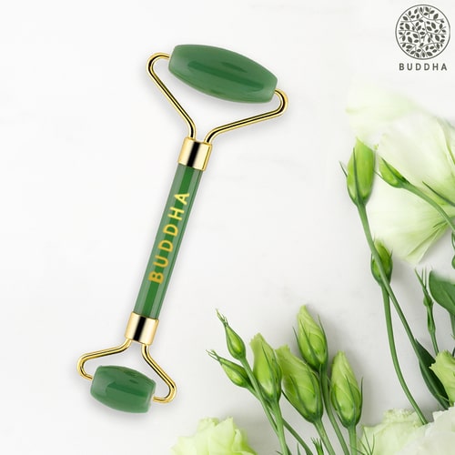 Buddha Natural Green Jade Face Roller