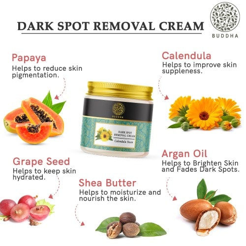 buddha natural dark spot removal cream benefit image