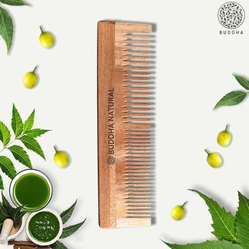 Neem Comb Buddha Natural Neem Comb Collection: Eco-Friendly Hair Care with Neem ...