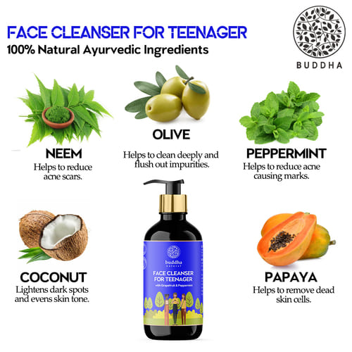 Buddha Natural Face Cleanser for Teenager Main Ingredients Image