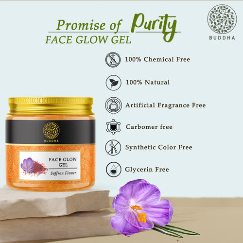 Buddha Natural Saffron Face Glow Gel - promise of purity