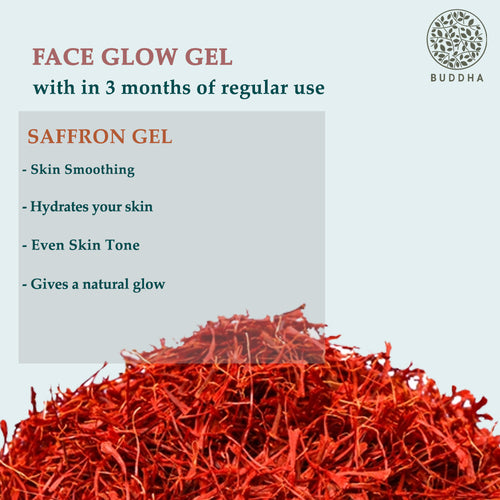 Buddha Natural Saffron Face Glow Gel - why use 3 months