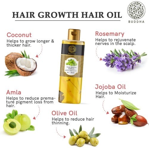 buddha natural growth hair oil benefit image