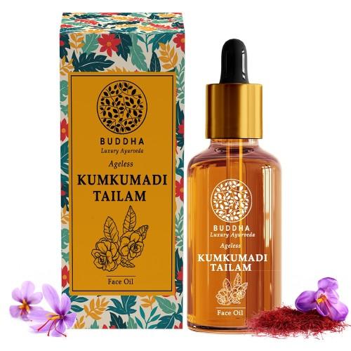 Kumkumadi Face Oil - 100% Ayush Certified - Ageless Youth Elixir Authentic Kumkumadi Tailam from Kerala