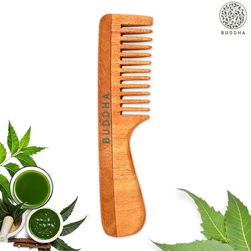 Buddha Natural Baby Comb with Handle