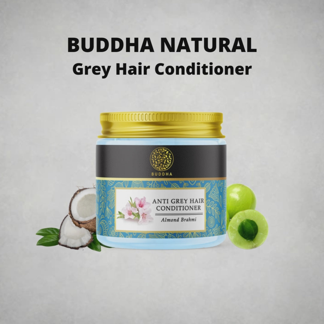 Buddha Natural Anti Grey Hair Conditioner Video - best deep conditioner for gray hair - silver conditioner for grey hair