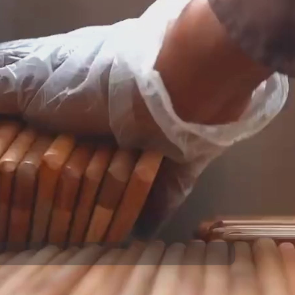 Buddha Natural Handle Kacchi Wooden Comb Video