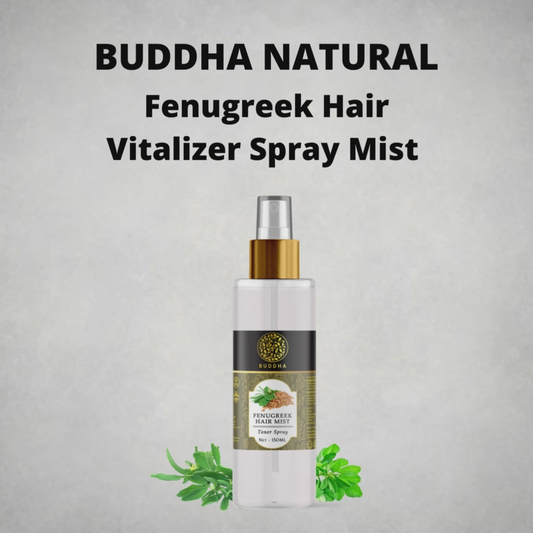Fenugreek Hair Vitalizer Spray Mist - 100% Ayush Certified - Hair Thinning & Premature Greying - Methi Jal