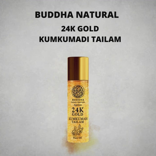 Video Of Buddha Natural 24k Gold Kumkumadi Tailam