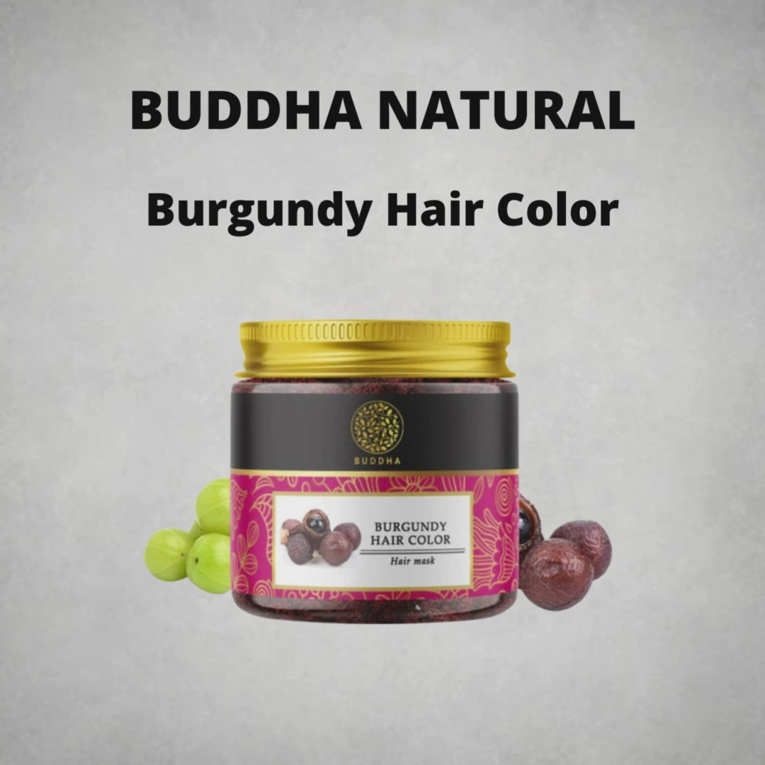 Buddha Natural Burgundy Hair Color Powder Video