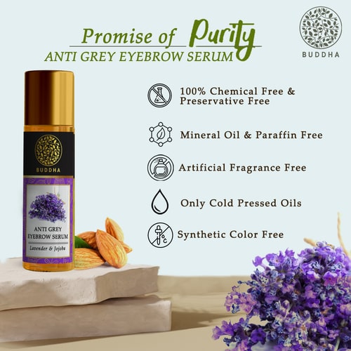 Anti Grey Eyebrow Serum - 100% Ayush Certified - For Natural & Perfect Black Eyebrows