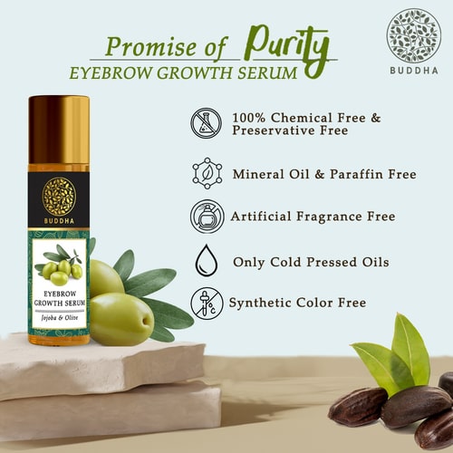 Buddha Natural Eyebrow Growth Serum Oil  - promise of purity 