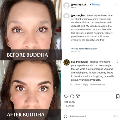 Buddha Natural Eyebrow Growth Serum Oil  - customer reviews