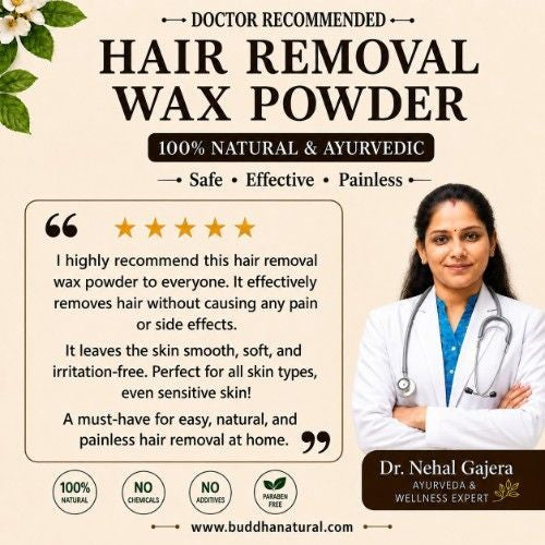 Buddha Natural Chocolate Hair Removal Wax Powder Doctor Recommends