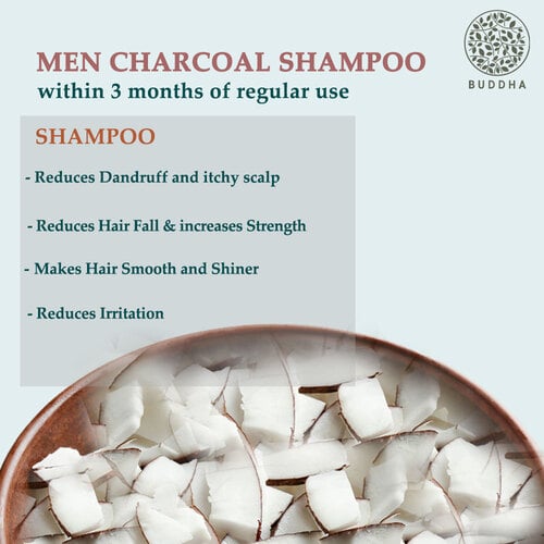 Buddha Natural Men Charcoal Shampoo - why use 3 months regularly 