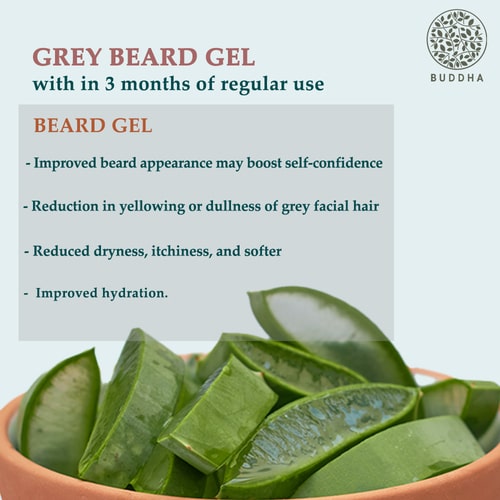 Buddha Natural Anti-Grey Beard Hair Gel - why use 3 months