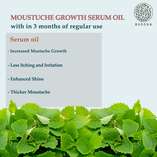 Buddha Natural Moustache Growth Serum Oil - why use 3 months 
