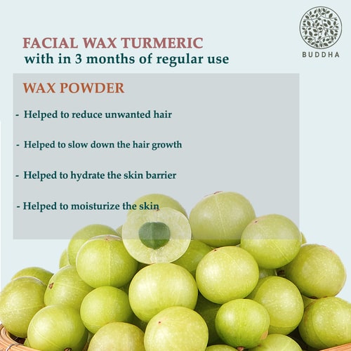 Buddha Natural Turmeric Facial Wax Powder - why use 3 months