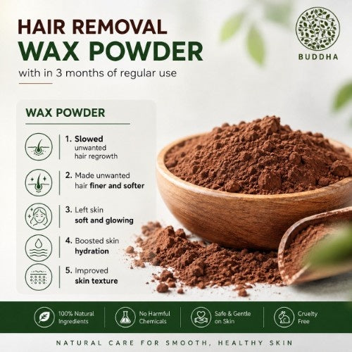 Buddha Natural Chocolate Hair Removal Wax Powder Benefits