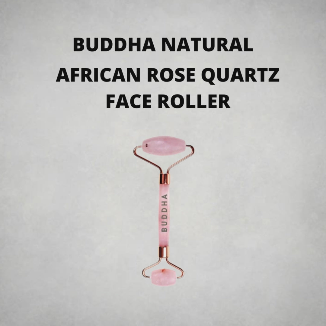 Buddha Natural African Rose Quartz Face Roller Video