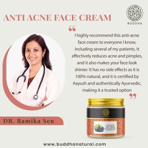 Buddha Natural Anti Acne Face Cream - Dr.Ramika Sen