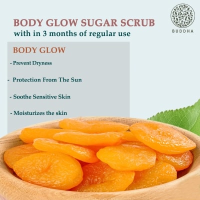 buddha natural body glow sugar scrub - 3 months regular use