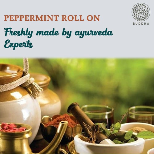 Buddha Natural Peppermint Therapeutic Roll on - made by ayurvedic experts